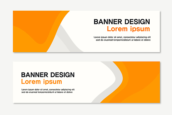 템플릿 디자인 배너 배너템플릿 가로배너 아시아 텍스트 추상 그래픽 디지털 주황색 흰색 현수막 알림 마케팅 시각디자인 AI파일 나라 컬러 무늬 가로 파일형식 벡터