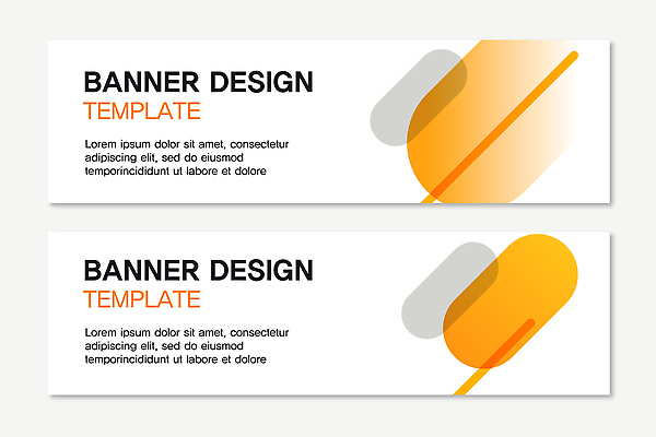 템플릿 디자인 배너 배너템플릿 가로배너 컬러 추상 형상 그래픽 주황색 현수막 작업 배열 언론 온라인 스타일 AI파일 무늬 가로 파일형식 벡터
