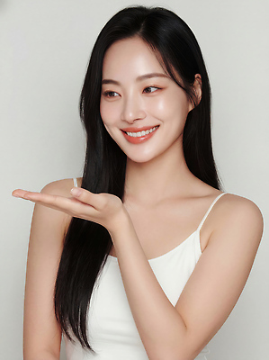 JPG 모델 편집이미지 손 여자 포즈 백그라운드 실내 표정 밝음 미소 손짓 촬영 매력적 흰색 소통 의료성형뷰티 스타일 편집실사 AI인물포토 AI콘텐츠 컬러 컨셉 모션 사람 내부 신체부위 CG 파일형식 AI포토