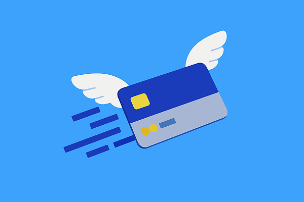 디자인 상징 백그라운드 날개 일러스트 모션 기술 일상 그래픽 금융 경제 쇼핑 비행 신용카드 소비 그림 결제 온라인 편리함 국내일러스트 AI파일 컨셉 라이프 파일형식 벡터