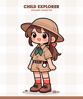 동물 캐릭터 옷 감정 어린이 여행 신발 일러스트 모션 자연 놀이 산 미소 친구 소풍 도전 숲 모험가 즐거움 일러캐릭터 AI파일 관계 표정 사람 야외활동 생태계 파일형식 벡터