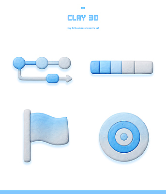 PSD 아이콘 모델 디자인 비즈니스 그래프 3D아이콘 3D 정보 도구 깃발 표현 막대기 목표 점토 컨셉 디지털합성 파일형식