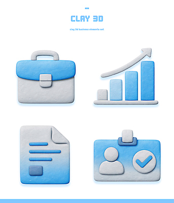 모양 PSD 아이콘 디자인 컬러 가방 비즈니스 그래프 세트 3D아이콘 3D 표현 문서 점토 신분증 잡화 디지털합성 증명서 파일형식