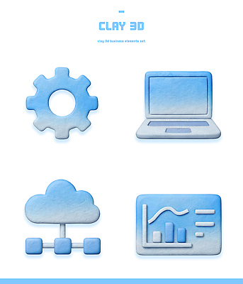 PSD 아이콘 디자인 비즈니스 그래프 파란색 노트북 세트 3D아이콘 3D 기계 배열 톱니바퀴 점토 클라우드서비스 서류판 컬러 전자제품 사무용품 디지털합성 서비스 파일형식