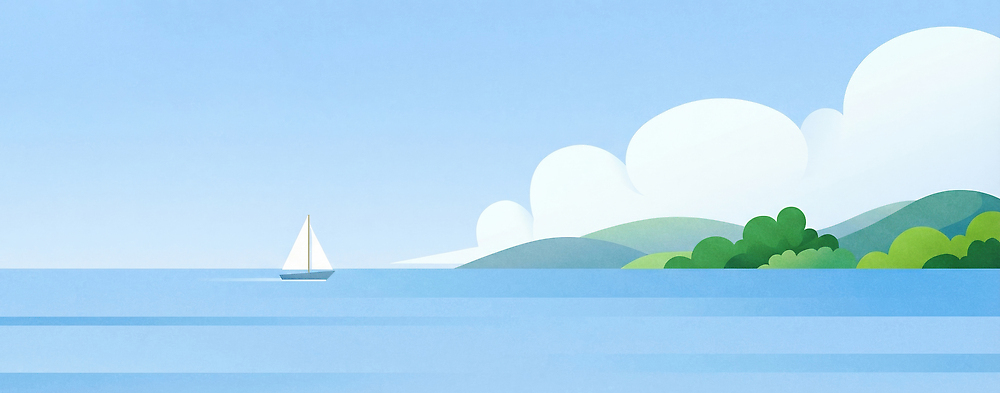 JPG 바다 여행 일러스트 자연 하늘 바람 산 풍경 해변 일상 물 여름 파란색 수영 여름풍경 조용 지역 일과 수평선 국내일러스트 AI일러스트 AI콘텐츠 자연요소 계절 컬러 날씨 라이프 수상스포츠 생태계 파일형식 여름_계절