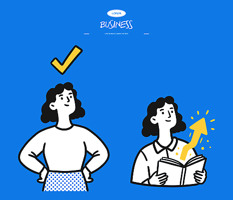 캐릭터 여자 교육 일러스트 비즈니스 모션 성공 아이디어 학습 독서 교양 도전 성장 자신감 발전 목표 기회 전략 영감 창의성 국내일러스트 AI파일 감정 컨셉 사람 파일형식 벡터