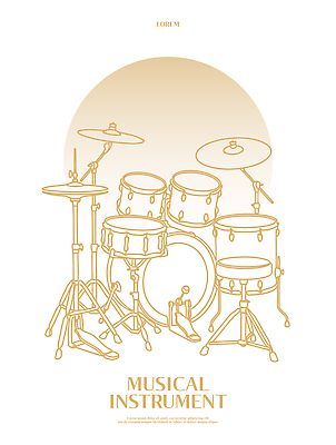 악기 음악 연주 라인일러스트 일러스트 세트 소리 공연 무대 기타 색소폰 공연장 심볼 연습 드럼 합주 드러머 리듬 베이스드럼 국내일러스트 AI파일 현악기 문화예술 타악기 이벤트 목관악기 극장 파일형식 벡터