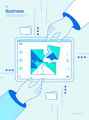 손 디자인 화살표 일러스트 비즈니스 커뮤니케이션 협력 기술 여러명 그래픽 태블릿 디지털 스크린 자료 작업 퍼즐 파일 폴더 문제해결 소프트웨어 국내일러스트 AI파일 데이터라벨링 다수 사람 신체부위 전자제품 스마트기기 파일형식 벡터