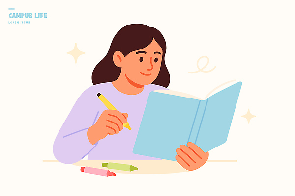 학생 손 교육 일러스트 모션 색연필 책 학습 독서 연필 공책 기록 일기 편안함 스케치 집중 과제 오후 창의력 국내일러스트 AI파일 컨셉 문구용품 학용품 미술 신체부위 필기구 감각 파일형식 벡터