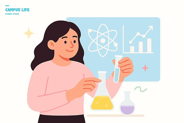 학생 여학생 교육 과학 백그라운드 일러스트 학교 유리 실험기구 실험 그래픽 자료 정보 화학 실험실 과학자 분석 물질 서류판 국내일러스트 AI파일 직업 여자 컨셉 재질 사무용품 학자 파일형식 벡터
