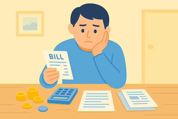 남자 종이 일러스트 탁자 스트레스 주택 일상 생활 금융 경제 숫자 동전 저축 계산기 고민 상담 문서 냉장고 계산서 재정 비용 정신상담 국내일러스트 AI파일 문자 감정 가구 돈 문구용품 사람 건물 라이프 치료 장비 가전제품 파일형식 벡터