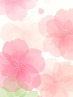 JPG 식물 디자인 꽃 분홍색 컬러 백그라운드 무늬 꽃백그라운드 일러스트 자연 수채화 봄 즐거움 그림 장면 부드러움 감성 뷰티풀 상상력 차분 국내일러스트 AI일러스트 AI콘텐츠 계절 감정 컨셉 감각 생태계 파일형식