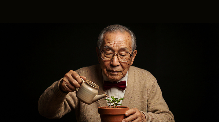 JPG 식물 편집이미지 할아버지 노년 화분 자연 실내 취미 일상 정원 산책 물뿌리개 손주 물주기 의료성형뷰티 편집실사 AI인물포토 AI콘텐츠 남자 가족 모션 휴식 성인 내부 라이프 CG 생태계 파일형식 AI포토