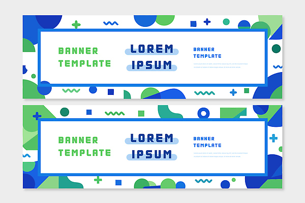 모양 템플릿 디자인 배너 배너템플릿 컬러 패턴 추상 그래픽 초록색 파란색 컴퓨터 디지털 그림 소프트웨어 창작 배너세트 AI파일 무늬 전자제품 세트 파일형식 벡터