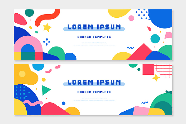 도형 템플릿 디자인 배너 배너템플릿 컬러 패턴 그래픽 홈페이지 정보 알림 모던 마케팅 사용자 AI파일 무늬 파일형식 벡터