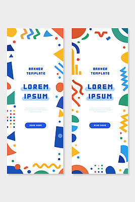 도형 템플릿 디자인 배너 배너템플릿 컬러 텍스트 버튼 그래픽 웹 정보 알림 마케팅 스타일 AI파일 인터넷 파일형식 벡터