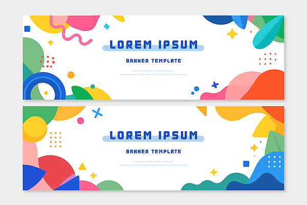 모양 템플릿 디자인 배너 배너템플릿 컬러 그래픽 홈페이지 디지털 정보 알림 모던 마케팅 활용 AI파일 컨셉 파일형식 벡터