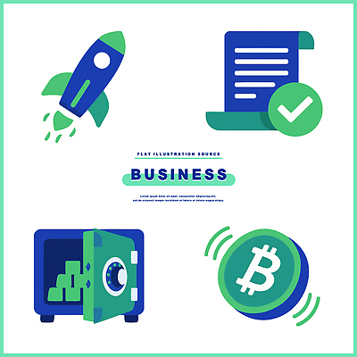 일러스트 비즈니스 성공 아이디어 기술 관리 초록색 금융 경제 파란색 로켓 성장 문서 투자 금고 창업 전략 수익 진행 혁명 개발 가상화폐 국내일러스트 AI파일 컬러 컨셉 돈 자영업 파일형식 벡터