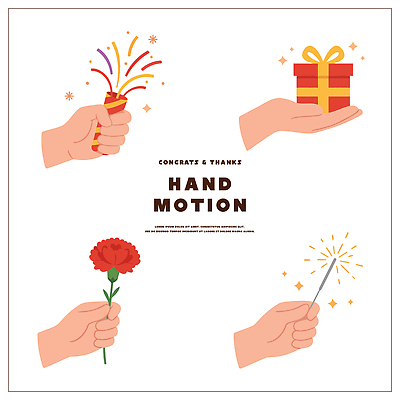 손 디자인 기념일 꽃 일러스트 불꽃놀이 선물 사랑 손짓 이벤트 반짝임 기쁨 축하 생일 감사 국내일러스트 AI파일 식물 감정 컨셉 모션 놀이 신체부위 파일형식 벡터