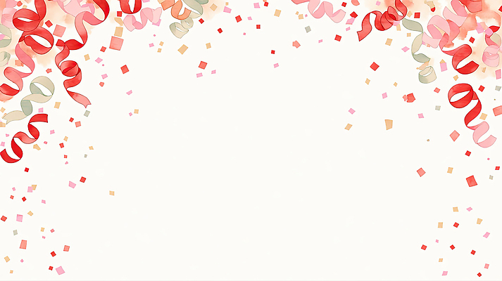 JPG 디자인 기념일 리본 분홍색 컬러 백그라운드 일러스트 기념 프레임 이벤트 장식 빨간색 파티 축제 모임 축하 풍선 테마 흩어짐 국내일러스트 AI일러스트 AI콘텐츠 컨셉 파일형식