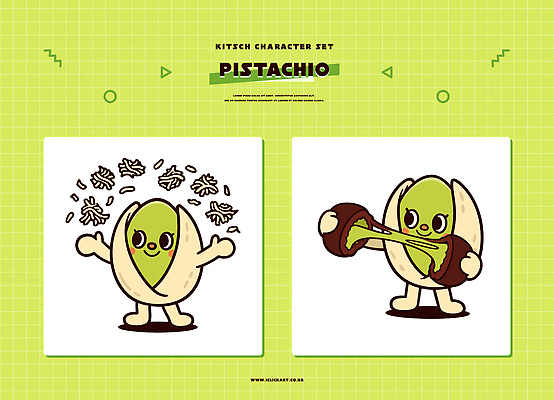 캐릭터 디자인 음식 컬러 백그라운드 일러스트 모션 상상 놀이 사람 감자튀김 표현 고무줄 원형 즐거움 아보카도 조작 피스타치오 일러캐릭터 AI파일 두바이쫀득쿠키 도형 감정 과일 감자 견과류 튀김 파일형식 벡터
