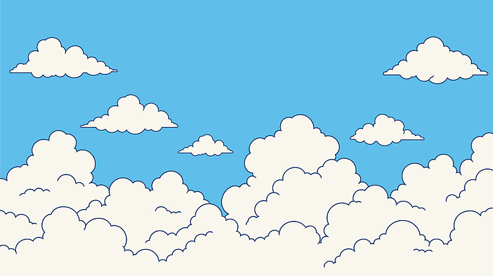 모양 구름 일러스트 자연 하늘 날씨 밝음 형상 그림자 풍경 일상 공중 파란색 공간 흰색 시간 변화 그림 뷰티풀 국내일러스트 AI파일 자연요소 컬러 컨셉 라이프 생태계 파일형식 벡터