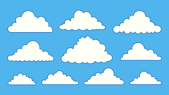 모양 구름 컬러 하늘색 백그라운드 일러스트 자연 하늘 바람 날씨 풍경 일상 여름 파란색 흰색 대기 변화 크기 오후 국내일러스트 AI파일 자연요소 계절 컨셉 라이프 생태계 파일형식 벡터