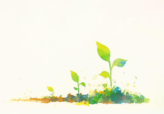 JPG 식물 계절 잎 농업 채소 일러스트 자연 생명 수채화 물 햇빛 새싹 환경 흙 성장 땅 물주기 생태계 뿌리 국내일러스트 자연요소 산업 모션 태양 파일형식