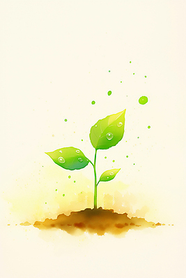 JPG 식물 잎 농업 일러스트 자연 생명 수채화 씨앗 물 햇빛 새싹 환경 흙 성장 물방울 물주기 원예 조경 뿌리 클릭 국내일러스트 AI일러스트 AI콘텐츠 자연요소 산업 모션 취미 태양 생태계 파일형식