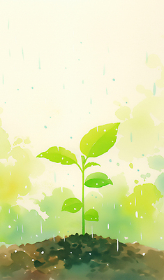 JPG 식물 꽃 일러스트 자연 생명 나뭇잎 수채화 물 파란색 햇빛 새싹 환경 흙 봄 성장 물방울 생태계 뿌리 개발 국내일러스트 AI일러스트 AI콘텐츠 자연요소 계절 컬러 잎 태양 파일형식