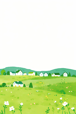 식물 계절 감정 컬러 컨셉 농업 건물 생태계 파일형식 초원 주택 꽃 농작물 자연 마을 산 나무 풍경 초록색 농사 백그라운드 풍요 조화 시골 환경 여름 여유 일러스트 국내일러스트 JPG 봄