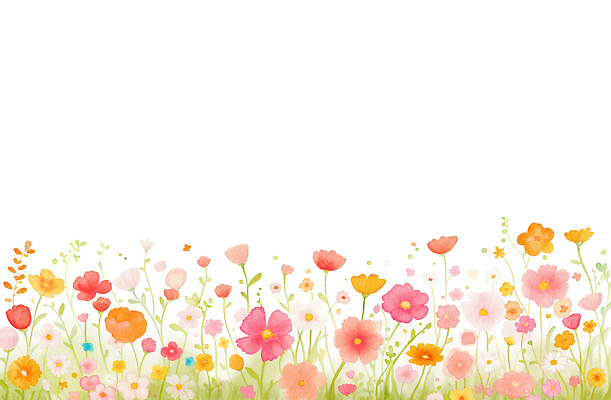 JPG 식물 꽃 화초 컬러 꽃밭 일러스트 자연 생명 풍경 잔디 여름 농장 들꽃 성장 생태계 원예 향기 조화 교외 만개 뷰티풀 국내일러스트 AI일러스트 AI콘텐츠 계절 농업 취미 냄새 파일형식