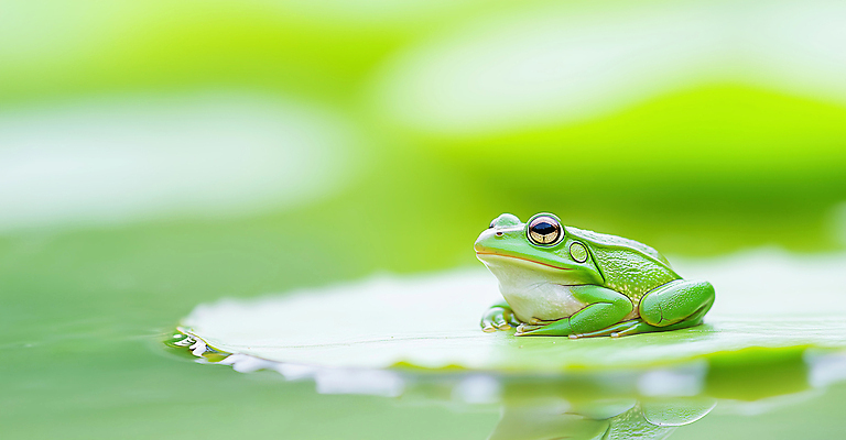 JPG 식물 편집이미지 자연 생물 개구리 앉기 물 여름 파란색 환경 주황색 관찰 연못 수중식물 연습 연잎 편집실사 AI포토 AI콘텐츠 자연요소 계절 컬러 잎 모션 양서류 CG 생태계 파일형식
