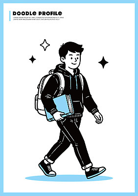 캐릭터 학생 공원 교육 남자 가방 일러스트 학교 모션 흑백 표정 일상 책 학습 걷기 시간 외출 일과 국내일러스트 AI파일 잡화 공공시설 촬영기법 사람 라이프 파일형식 벡터