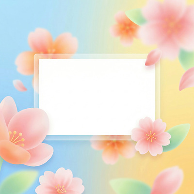 JPG 디자인 꽃 화초 예술 컬러 백그라운드 일러스트 텍스트 자연 장식 봄 공간 마음 시원함 이미지 부드러움 그라데이션 꽃프레임 창의력 국내일러스트 식물 계절 프레임 감각 생태계 파일형식