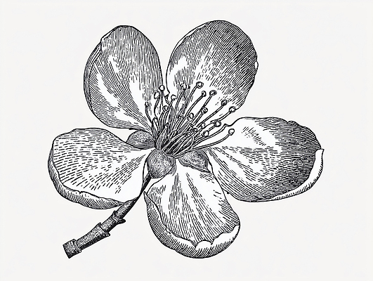 JPG 모양 나무 식물 디자인 꽃잎 꽃 예술 일러스트 자연 생명 관찰 수술 머리핀 오브젝트 뷰티풀 국내일러스트 AI일러스트 AI콘텐츠 장신구 의학 모션 치료 생태계 파일형식