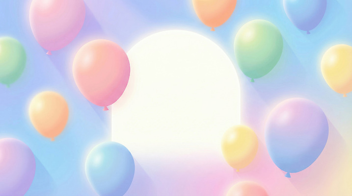 JPG 디자인 기념일 어린이 예술 컬러 하늘색 백그라운드 일러스트 프레임 이벤트 장식 파티 축제 공간 모임 축하 생일 분위기 즐거움 장면 풍선 국내일러스트 AI일러스트 AI콘텐츠 감정 컨셉 사람 파란색 파일형식