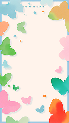 PSD 디자인 꽃 상징 컬러 나비 백그라운드 패턴 일러스트 자연 생명 프레임 창조 장식 인테리어 봄 벚꽃 뷰티풀 알록달록 흩어짐 국내일러스트 식물 계절 곤충 컨셉 무늬 컬러풀 생태계 파일형식