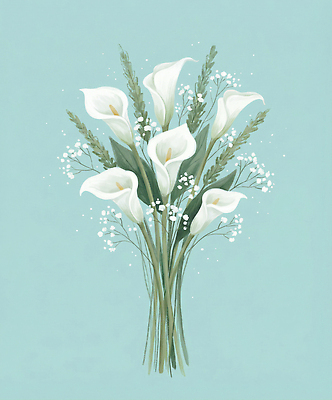 JPG 식물 디자인 기념일 꽃 꽃다발 결혼 백그라운드 일러스트 자연 선물 미술 이벤트 장식 흰색 풀잎 뷰티풀 핸드메이드 국내일러스트 컬러 잎 문화예술 풀_식물 생태계 파일형식