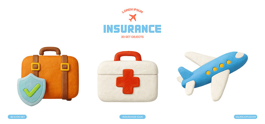 잡화 여행 컨셉 항공교통 대중교통 치료 3D 준비 파일형식 보험 가방 응급치료 비행기 디자인 세트 의학 여행준비 안전 이동 상품 항공 PSD 편집이미지 편집3D