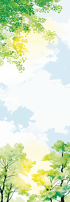 JPG 나무 길 일러스트 자연 하늘 생명 바람 밝음 풍경 초록색 여름 파란색 햇빛 시간 숲 경계 국내일러스트 AI일러스트 AI콘텐츠 자연요소 식물 계절 컬러 날씨 태양 생태계 파일형식