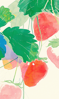 JPG 모양 식물 디자인 예술 컬러 잎 농업 과일 일러스트 재료 자연 딸기 수채화 아이디어 미술 여름 전시 그림 채색 국내일러스트 AI일러스트 AI콘텐츠 계절 산업 컨셉 문화예술 생태계 파일형식