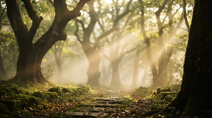 JPG 나무 편집이미지 길 줄기 백그라운드 자연 생명 조명 풍경 빛 평화 걷기 안개 대기 숲 편집실사 AI포토 AI콘텐츠 식물 컨셉 모션 날씨 CG 생태계 파일형식