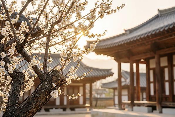 JPG 나무 편집이미지 전통 사계절 건축 꽃 문화 컬러 자연 한옥 한국 풍경 빛 봄 역사 저녁 매화 편집실사 AI포토 AI콘텐츠 식물 한국전통 계절 아시아 고건축 야간 CG 생태계 파일형식