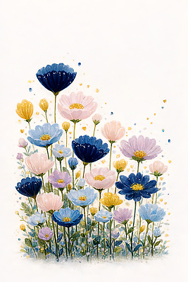 JPG 식물 디자인 꽃잎 꽃 예술 줄기 컬러 꽃다발 일러스트 자연 생명 정원 들꽃 그림 원예 화사함 조화 뷰티풀 캐노피 국내일러스트 AI일러스트 AI콘텐츠 컨셉 취미 생태계 파일형식