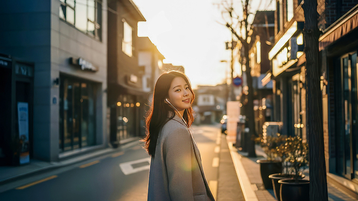 JPG 편집이미지 여자 도로 이어폰 거리 한국 풍경 건물 햇빛 걷기 상점 고요 산책 도시 오후 혼자 의료성형뷰티 편집실사 AI인물포토 AI콘텐츠 건축물 아시아 길 음향기기 교통시설 모션 휴식 사람 태양 CG 파일형식 AI포토