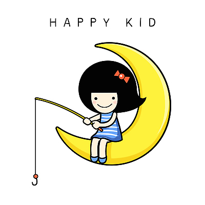 모양 행복 어린이 컬러 일러스트 모션 상상 놀이 하늘 낚시 동화 웃음 소녀 여름 노란색 달 낚싯대 즐거움 국내일러스트 AI파일 자연요소 계절 여자 감정 레저 표정 사람 낚시용품 파일형식 벡터