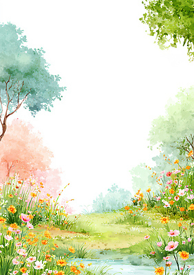 JPG 주간 나무 식물 공원 꽃 길 화초 컬러 꽃밭 일러스트 자연 사람 풍경 취미 여름 햇빛 환경 산책 도심 녹지 뷰티풀 국내일러스트 AI일러스트 AI콘텐츠 자연요소 계절 공공시설 휴식 태양 도시 생태계 파일형식