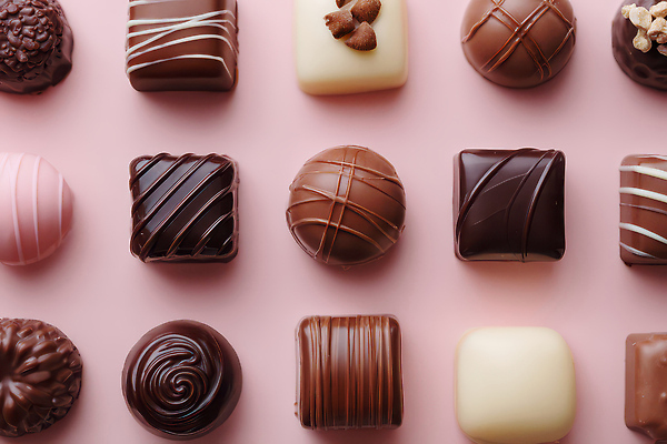 JPG 모양 편집이미지 디자인 음식 분홍색 디저트 발렌타인데이 사탕 초콜릿 달콤 룰렛 다크초콜릿 먹거리 화이트초콜릿 편집실사 AI포토 AI콘텐츠 컬러 데이이벤트 게임 맛 CG 파일형식