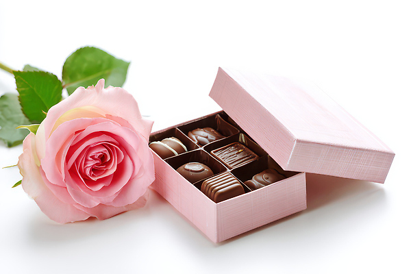 JPG 모양 편집이미지 꽃 분홍색 디저트 발렌타인데이 선물 일상 상자 장미 사각형 초콜릿 나란히 편집실사 AI포토 AI콘텐츠 도형 식물 음식 컬러 데이이벤트 라이프 CG 파일형식